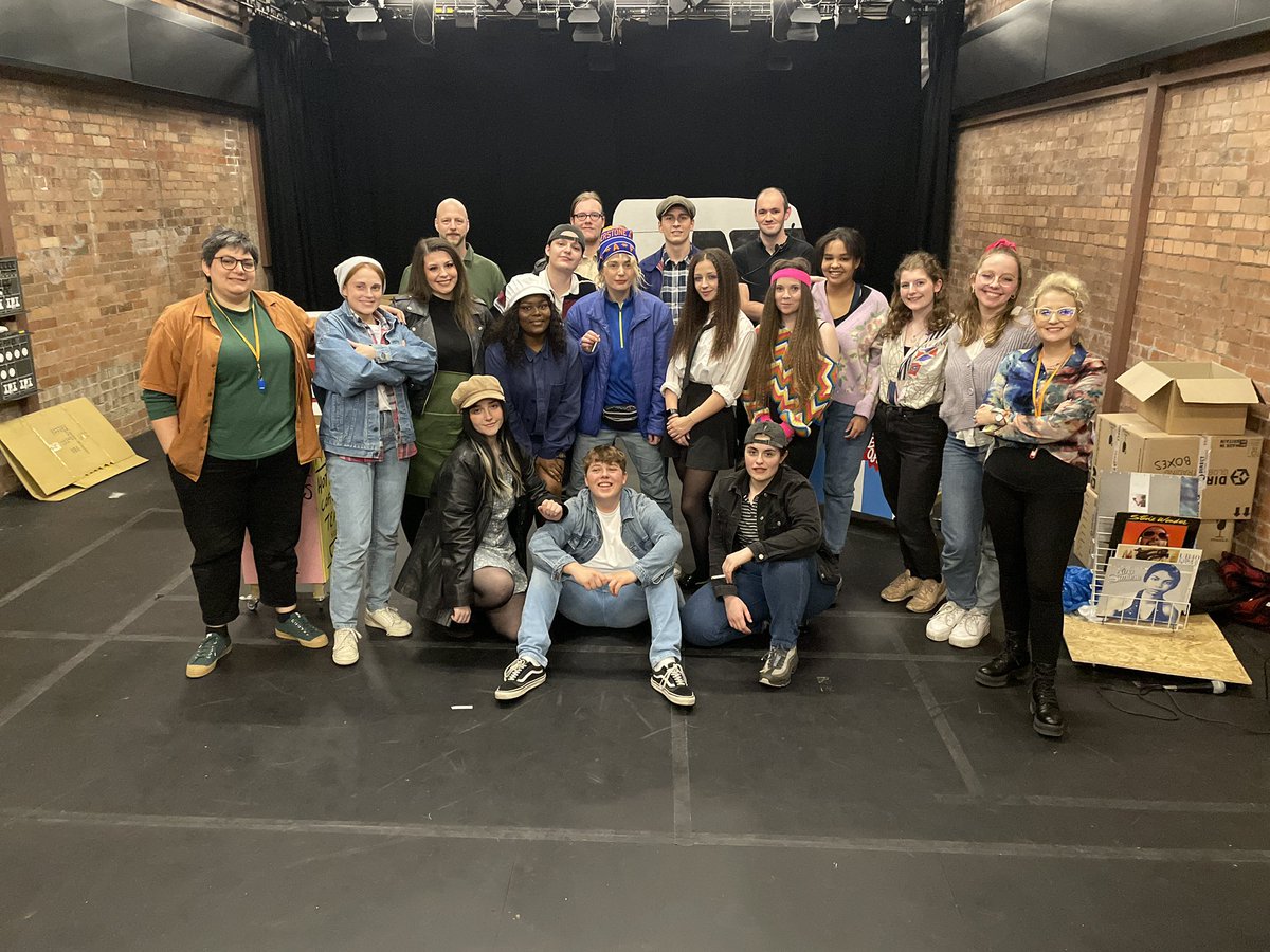 Aimee_J_Shields's tweet photo. We did it guys. We staged a show in a great venue during an actual plague. We are lucky, we worked hard and we had a great time. @MillPerformance @LeedsPlayhouse #theatre #actorsintraining #director #marketboy #davideldridge https://t.co/tiR4pzymkz