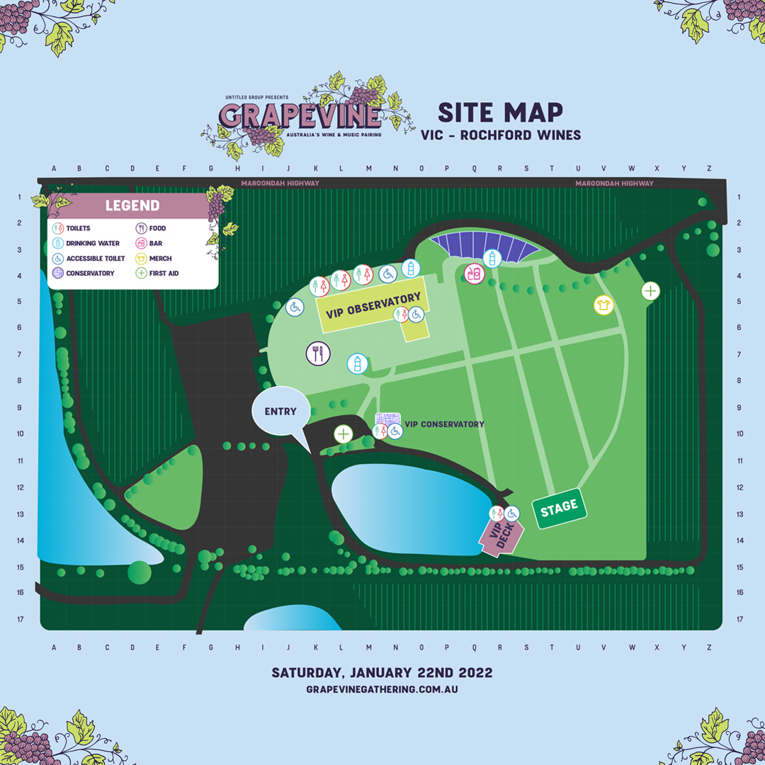 The Grapevine Gathering 2022 - VIC site map has dropped! 🍇🍷 See you Saturday!
