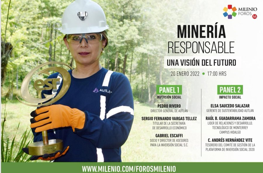 ClusterDeSonora's tweet photo. INICIA FORO #MINERÍARESPONSABLE Una Visión del Futuro en @Milenio
Con la participación #MineraAutlán
➡ EN VIVO vía FB: https://t.co/JSogIXE2iO
#MineríaResponsable #CompartamosMinería #Metallorum #Autlán #Minería #Hablemos https://t.co/Qv7WIWBlZp