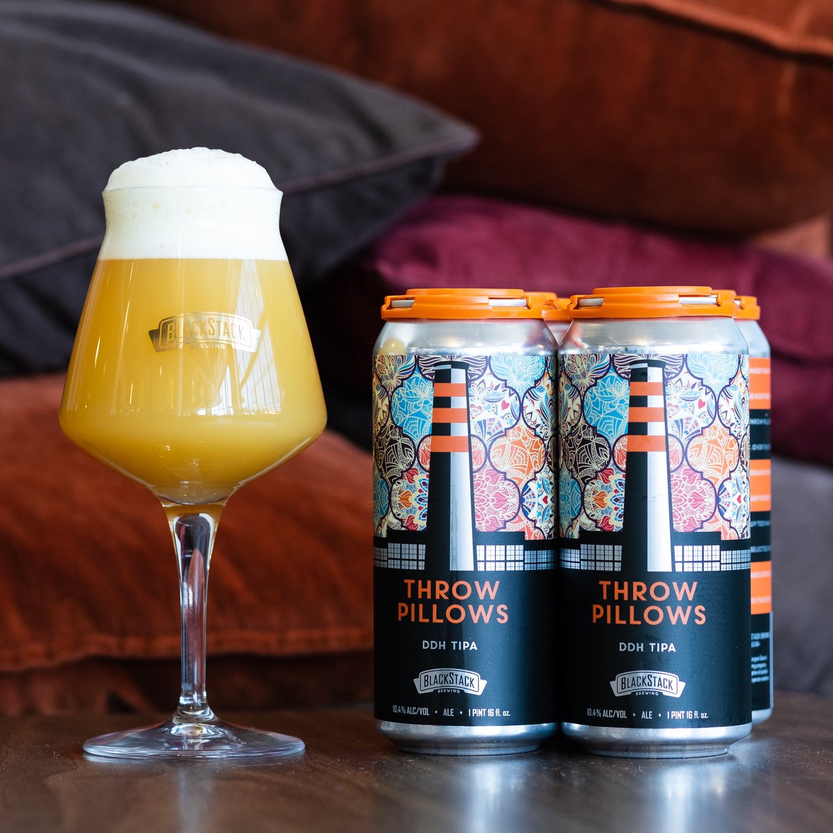 🎀🛋🎀THROW PILLOWS🎀🛋🎀 DDH TIPA (10.4%) Unnecessary. Over the top. Extravagant. Perhaps you even have a significant other that thinks you buy too many. Why more Simcoe, Strata & Sabro Cryo you ask? Because you deserve it & we felt like it. In stores & on tap now.