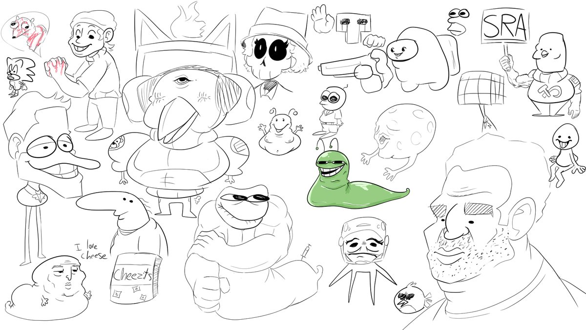 Drawings I did whilst I was bored or just for fun late at night 
