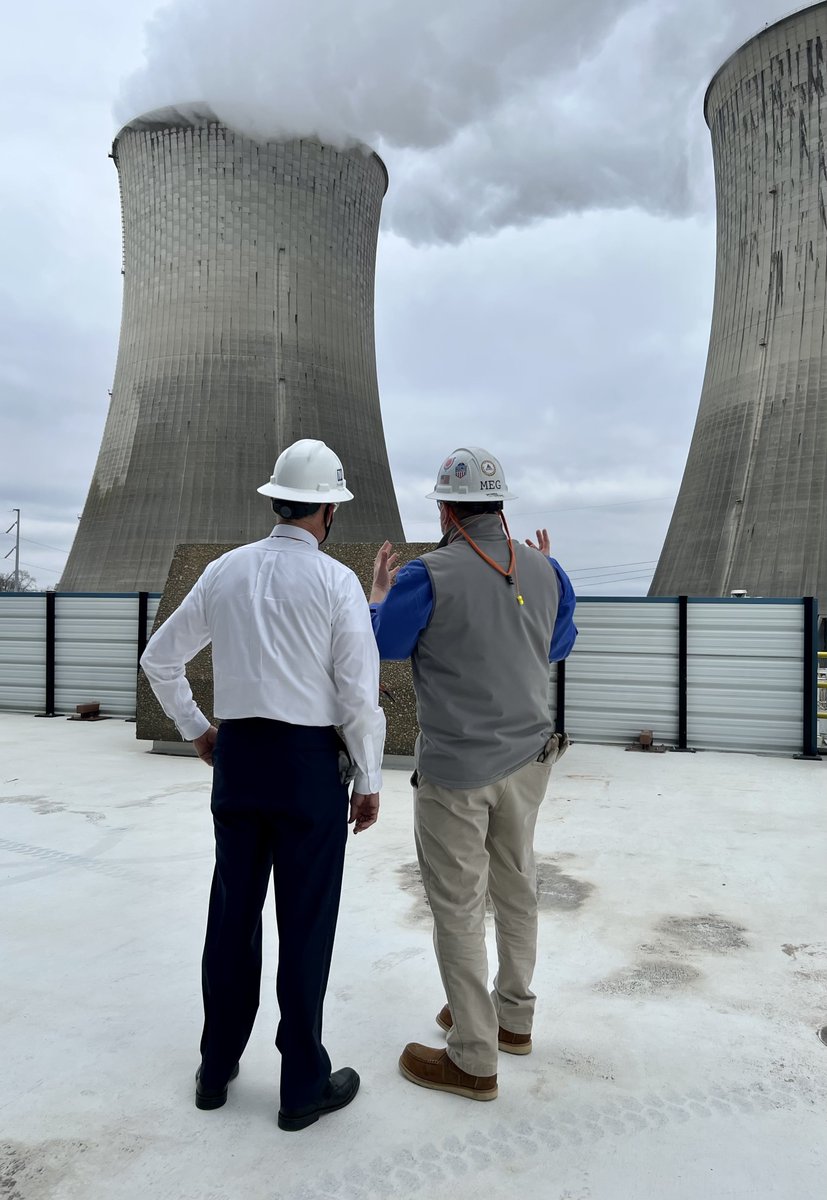 GovBillLee's tweet photo. Tennessee powers America with reliable, clean nuclear energy. Thank you @TVAnews for the inside look at Watts Bar Nuclear Plant &amp; making Tennessee home to energy innovation. https://t.co/G9PyAjJplj
