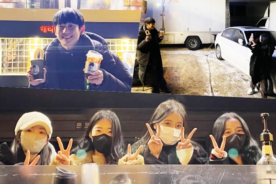 soompi's tweet photo. BLACKPINK's #Jisoo, #KimHyeYoon, And Other "#Snowdrop" Stars Surprise #JungHaeIn On Set Of His New Drama
https://t.co/TeAIzjNucc https://t.co/94f7bDOXpR