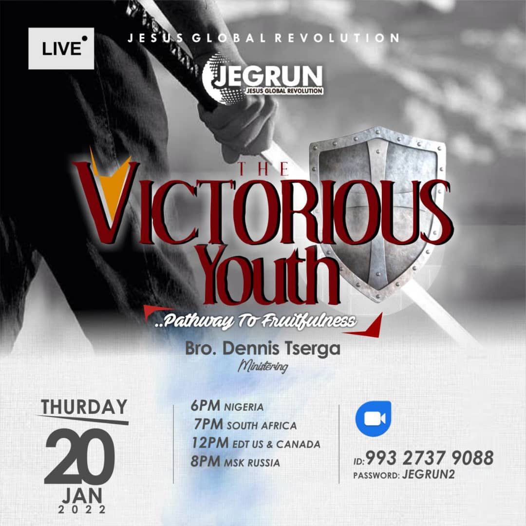 Battle4TheYoung's tweet photo. THE VICTORIOUS YOUTH
....pathway to fruitfulness

MINISTERING: BRO. DENNIS TSERGA

Meeting links:

ZOOM
https://t.co/5aLFsF8p2p

MIXLR
https://t.co/SRqawG5JL6

YOUTUBE 
https://t.co/CnhjknPMgG

FACEBOOK 
https://t.co/RkzZ45iVLd

TELEGRAM
https://t.co/LuPzbTdaub https://t.co/HNLJlYB7wr