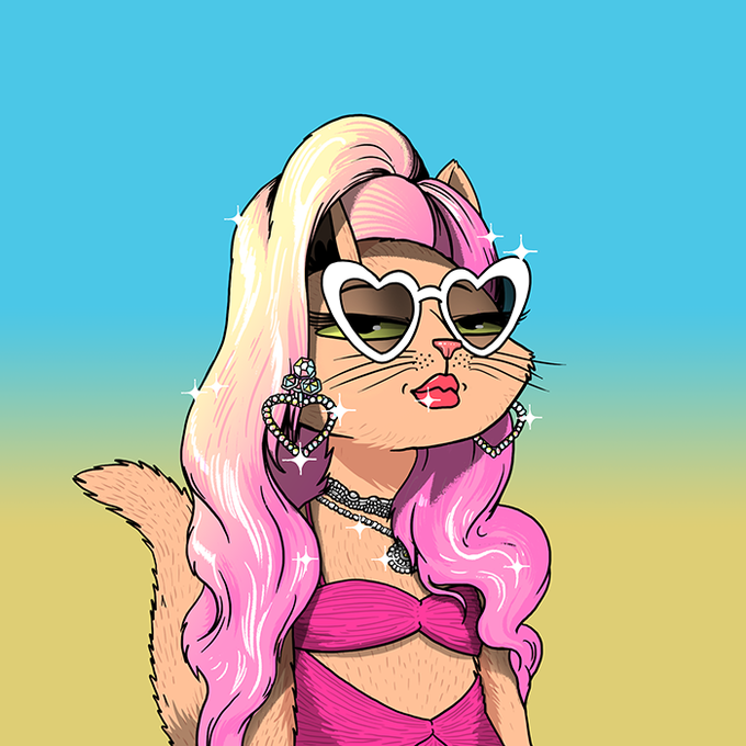 ClassicsCrypto's tweet photo. Next project to moon? @ParisHilton likes her honorary cat! Cute thesis is over, face-melting art is in. 

@MarsCatsVoyage #wenmars #b4elon #NFT #NFTcommunity #MarsCatsVoyage #MCV https://t.co/Fllm9TtE6D