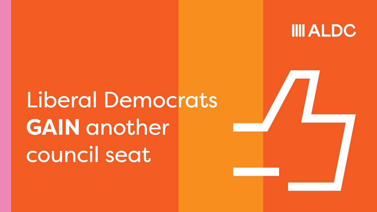 ALDC's tweet photo. BY-ELECTION RESULT

Hatfield TC, South West

Lib Dem 268
Lab 126
Con 50
Ind 44

Lib Dem GAIN from Lab

Congratulations to Cllr Tim Rowse! https://t.co/QInvPu7rD8