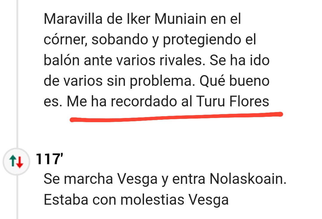 salva_dorado's tweet photo. *Nadie*
*Absolutamente nadie*

El redactor de @marca al que @IkerMuniain10 perdiendo tiempo en un córner le recuerda al... ¡Turu Flores!

😵
#CopaDelReyDAZN #AthleticBarca #AthleticClub #ATHxBAR https://t.co/Mv3WGDg4ef