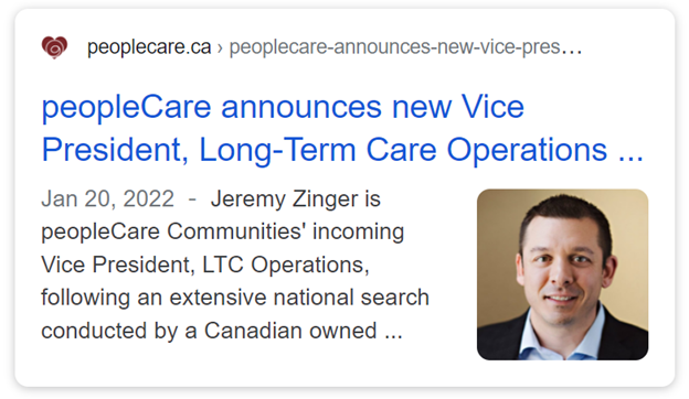 peopleCare_ca's tweet photo. A dedicated @peopleCare_ca leader for 10+ yrs, @JeremyZinger has made a positive difference through countless initiatives, always focused on meaningful engagement, leading practices & #innovation
Read: https://t.co/S3nj7CjGVZ
#ChangingTheWorldofSeniorLiving #valuesbasedleadership https://t.co/WTXoJDtbOI