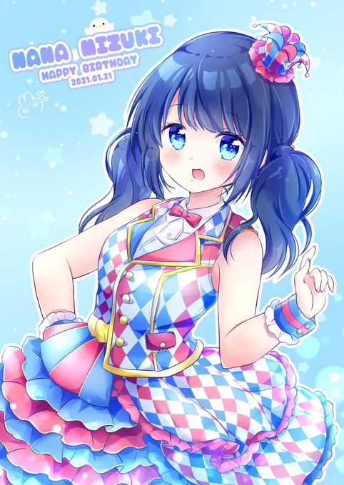 奈々ちゃんお誕生日おめでとうございます🎂✨

去年のお祝いイラストになります💦
でもお気に入りの一枚!
 #水樹奈々生誕祭2022 