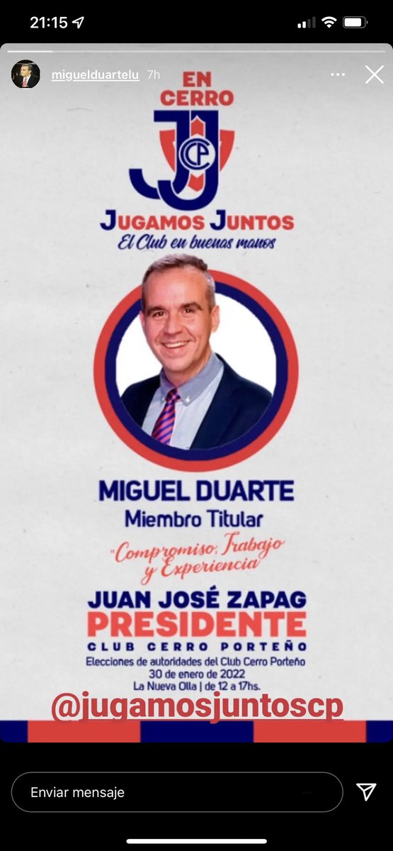 Raul_Zapag's tweet photo. Contento con tu oportunidad querido MIGUEL DUARTE de seguir a lado de Juanjose 🔵🔴💪🏻, Orgulloso contigo #JugamosJuntos https://t.co/gFtN640ast
