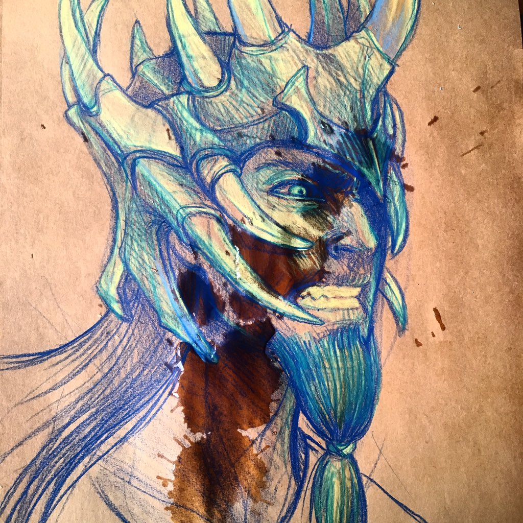 HelseanK's tweet photo. Dragonborn, before and after I accidentally poured tea on it!
#elderscrollsSkyrim #skyrim #dovahkiin https://t.co/J4bhCgvTZE