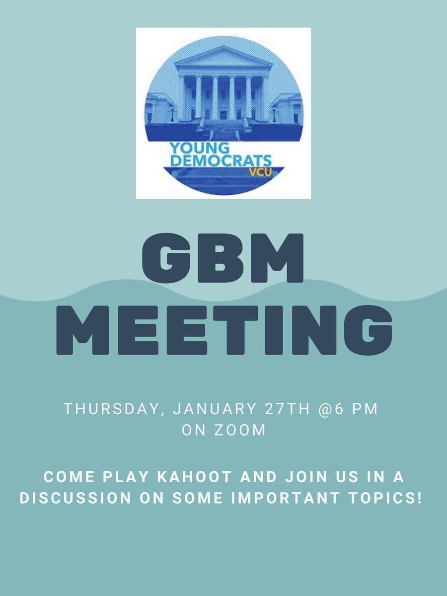 Come join us at our first GBM of the semester! Join the groupme to be notified of the zoom code 

groupme.com/join_group/700…