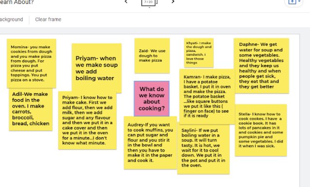 educates_s's tweet photo. Food brings us together.KVS Ss/parents virtually play ‘cooking’ while learning vocab, creating cooking books &amp; discussing the type of foods they eat. Enjoyed the invitation into their homes @tdsbvs @LC2_TDSB #childrenwanttolearnaboutcookkng #enjoybeautyteachingvs https://t.co/qwOr2fCsHk