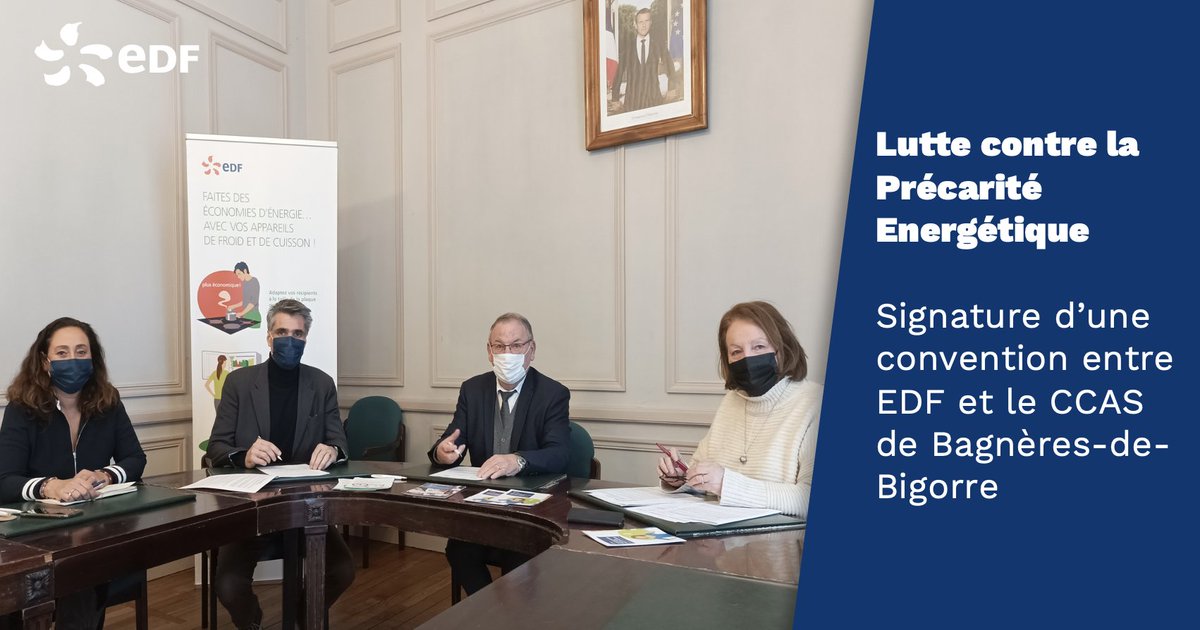✍️ Le CCAS de #BagnèresdeBigorre et @EDF_CollTerr s’unissent pour lutter contre la #PrécaritéEnergétique et accompagner les plus fragiles : information sur les dispositifs d’aides et de maîtrise de l’énergie. ⚡️#ChèqueEnergie #FondsdeSolidarité #Ecogestes <a href="/EDF_Occitanie/">EDF Occitanie</a>