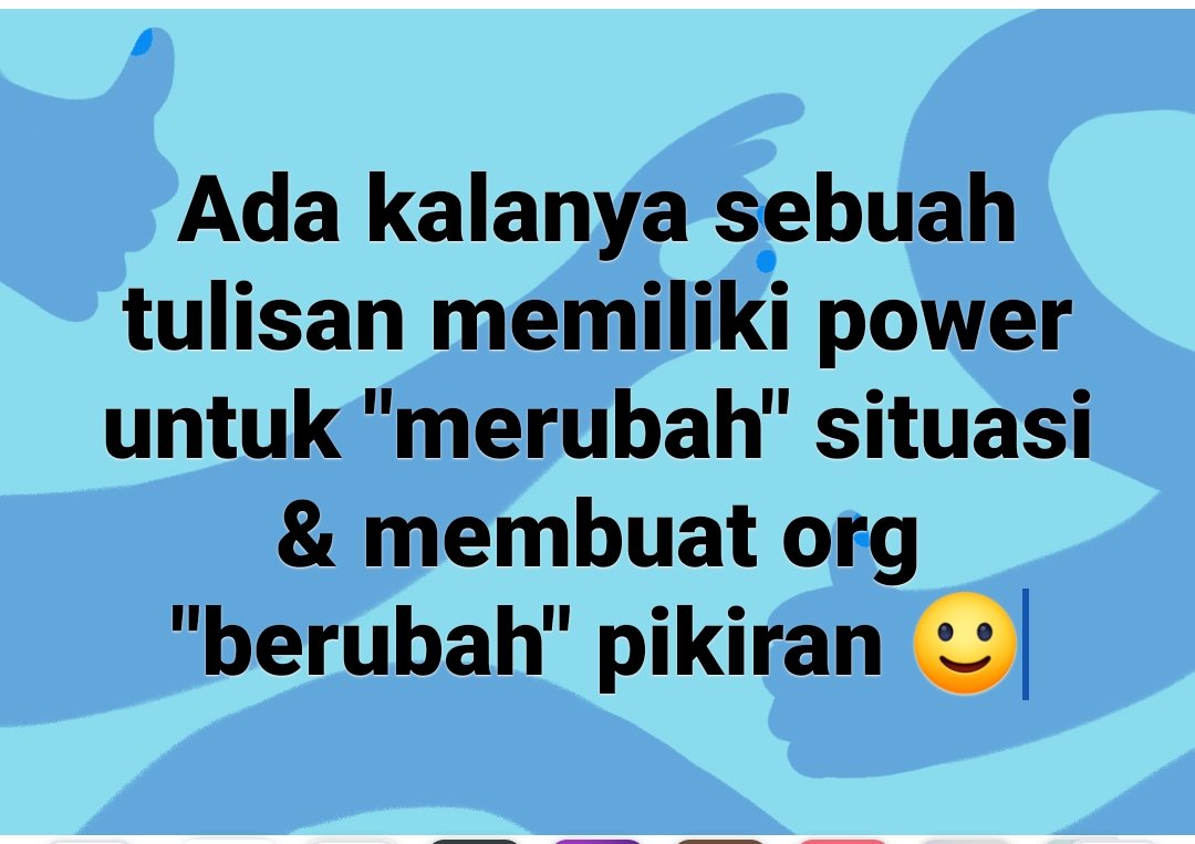 Terlepas tujuan masing-masing penulis :