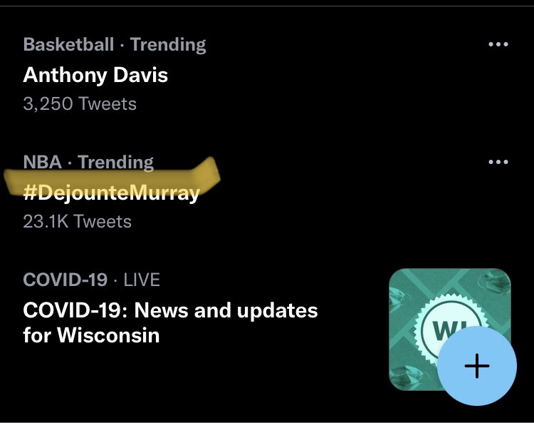 finleykuehl's tweet photo. You love to see it #NBAAllStar #DejounteMurray https://t.co/Ymcpoh9aqD