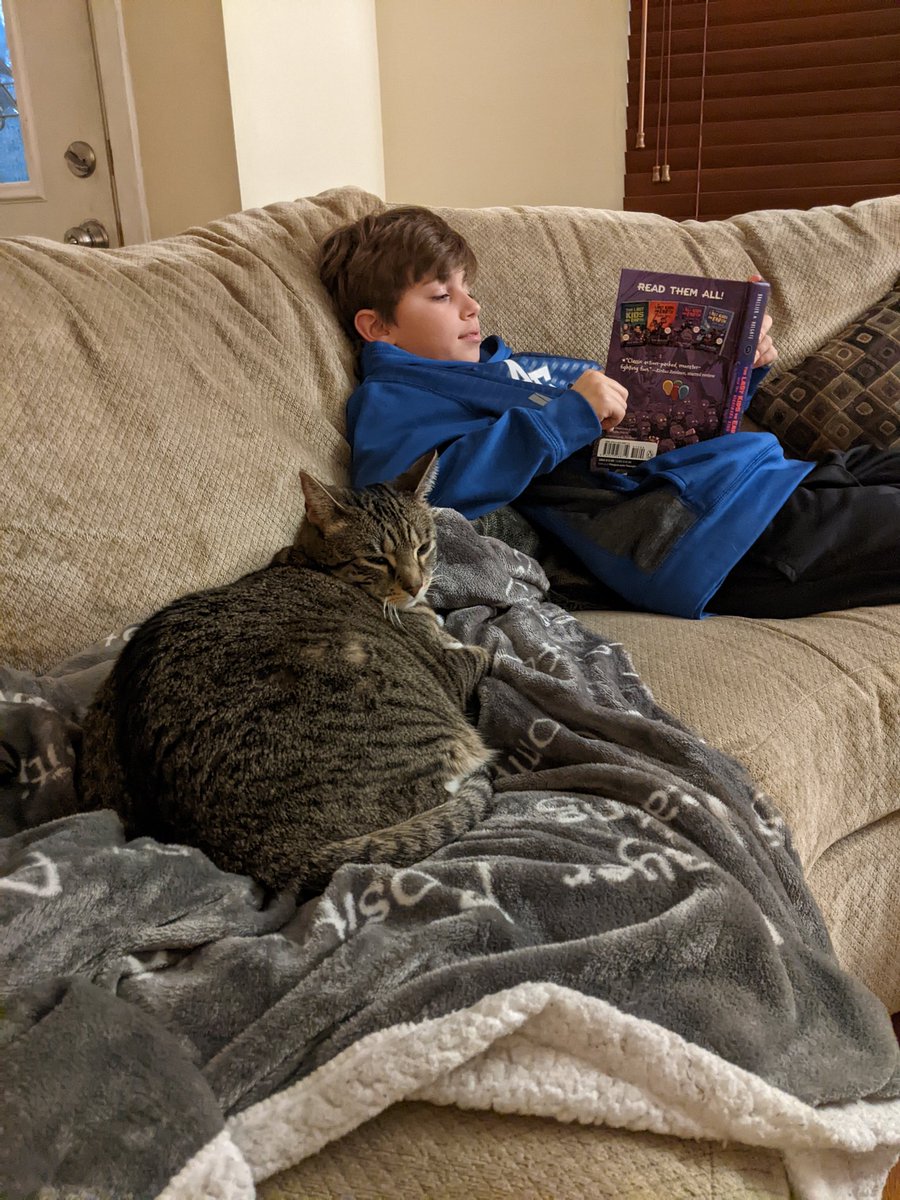 Nicholas reading Last Kids in Earth to Luna #PARP <a href="/WWP_Dalers/">WWP_Dalers</a> <a href="/PatrickKlocek/">Dr. Patrick Klocek</a> <a href="/JenniferDeHayes/">Jennifer DeHayes, Ed.D.</a> <a href="/tsquicciarini/">Squicciarini's Class</a> <a href="/WWPPTA/">Woodward Parkway PTA</a>