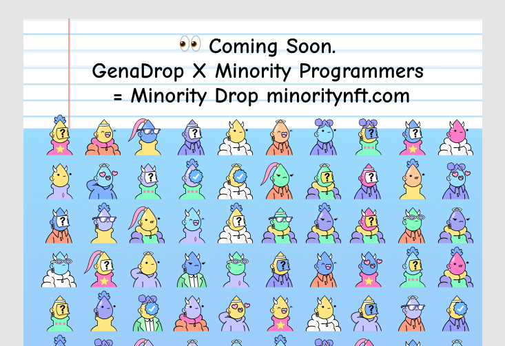 minorityprogram's tweet photo. π§π π π π π ππ¨ #MinorityDrop π§#ComingSoon #NFT #GenaDrop #Polygon πππβοΈπ π π π§ π§ #MinorityProgrammers https://t.co/4yGAnDMNIr