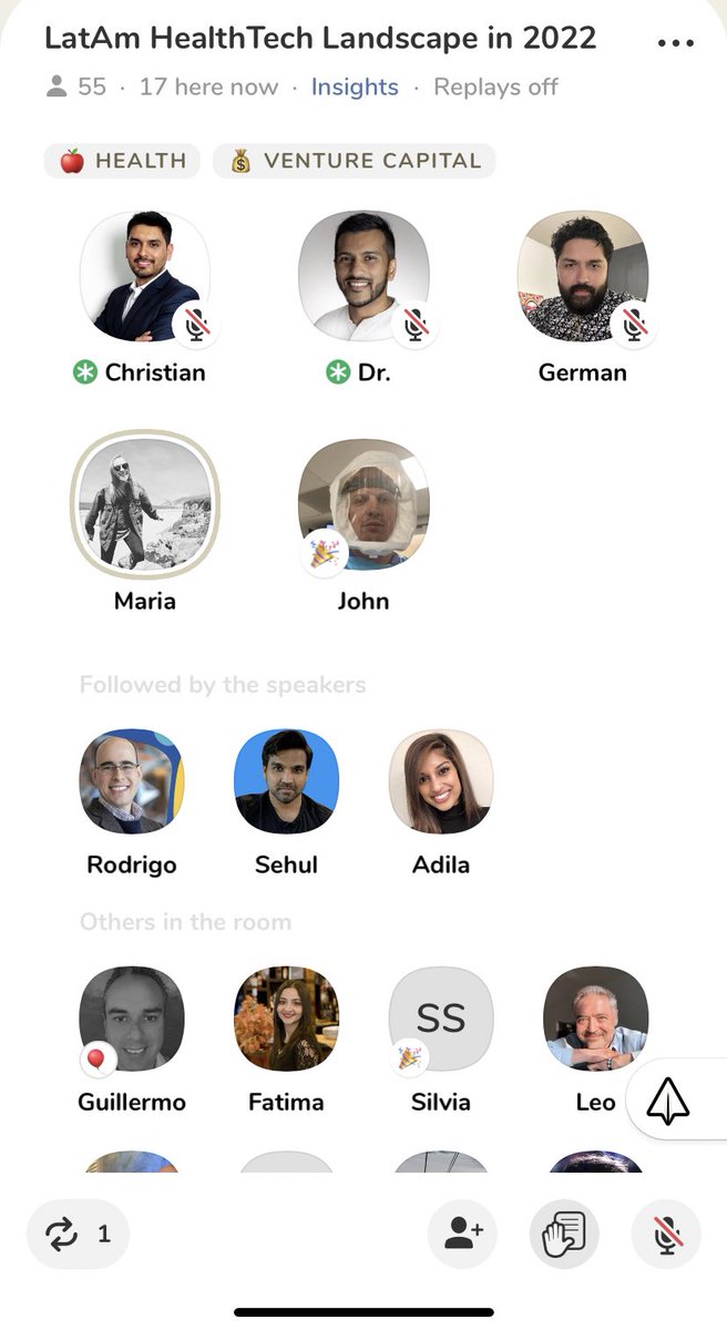 Raihan Faroqui (@rmfnyc1) on Twitter photo We had a great turnout for our first LatAm healthtech Clubhouse room tonight on <a href="/medtechclub/">MedTech Club</a> - thanking panelists <a href="/crivera_84/">Christian Rivera</a> / <a href="/smart_doctor_la/">Smart Doctor LATAM</a>, <a href="/GermanUrreg0/">German Urrego</a> / @MyBrightHealth, and <a href="/MariaClaraMesa/">Maria Clara Mesa Abad</a> / <a href="/Alternova/">ΛLTΞRNOVΛ</a> for shedding light on care gaps, employee health, and more! We had a great turnout for our first LatAm healthtech Clubhouse room tonight on <a href="/medtechclub/">MedTech Club</a> - thanking panelists <a href="/crivera_84/">Christian Rivera</a> / <a href="/smart_doctor_la/">Smart Doctor LATAM</a>, <a href="/GermanUrreg0/">German Urrego</a> / @MyBrightHealth, and <a href="/MariaClaraMesa/">Maria Clara Mesa Abad</a> / <a href="/Alternova/">ΛLTΞRNOVΛ</a> for shedding light on care gaps, employee health, and more!
