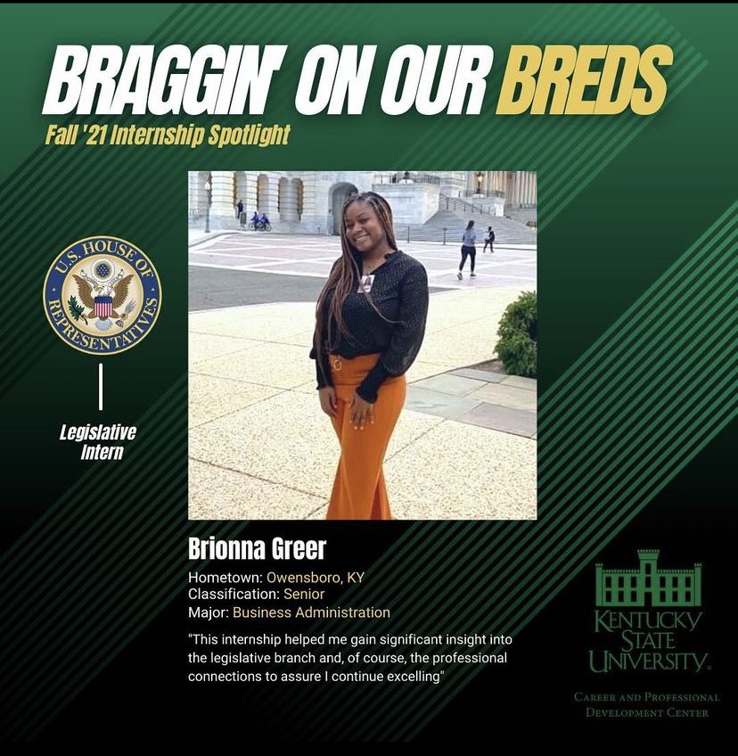 KYSU_CPDC's tweet photo. This week’s Braggin’ On Our Breds feature is Brionna Greer. https://t.co/wkuXnfzqko