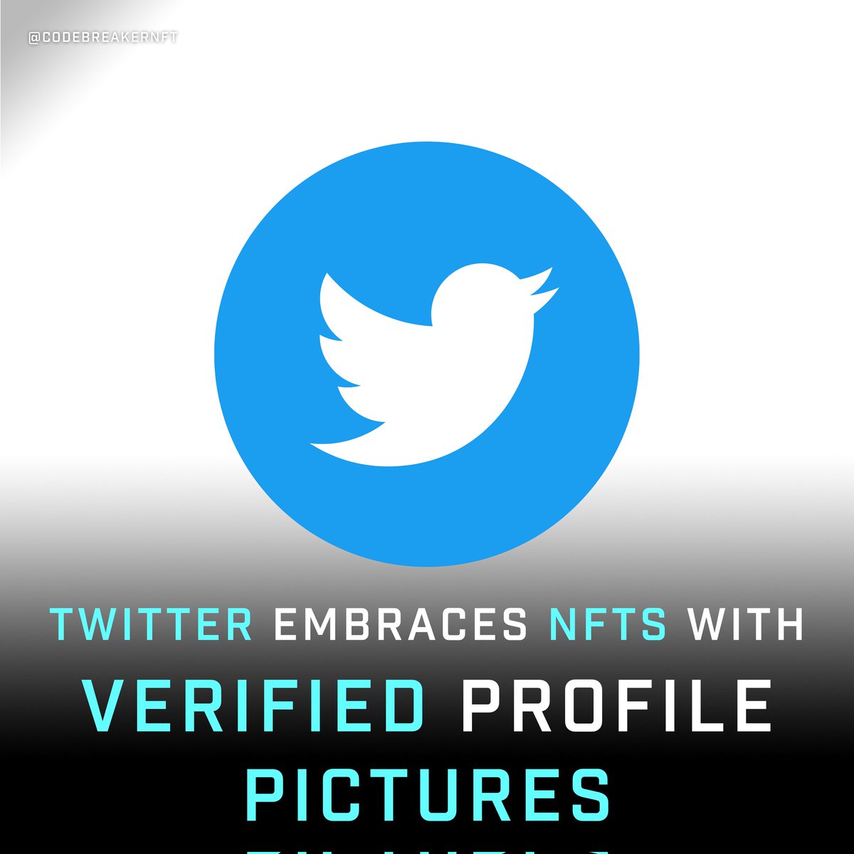codebreakernft's tweet image. Twitter has embraced its status as an NFT user hub by allowing certain users to use NFTs as their profile picture.

#nft #NFTProject #NFTGiveaway #NFTCommmunity #NFTs #nftcollector #NFTGame #NFTartist #cNFTProject #Ethereum #Blockchain #twitternews