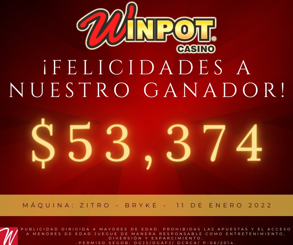 WinpotPdc's tweet photo. Nuestro próximo ganador, podrías ser tu. Visítanos hoy mismo y forma parte de nuestros clientes ganadores en Winpot Casino Playa del Carmen.
La Fortuna de seguir Juntos. 🥳🍀🤩😁🥳🍀🤩😁 https://t.co/0pbYrwVbXb