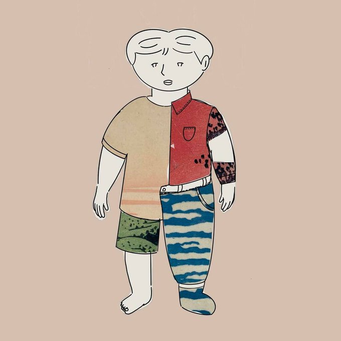 コラージュ作品のtwitterイラスト検索結果