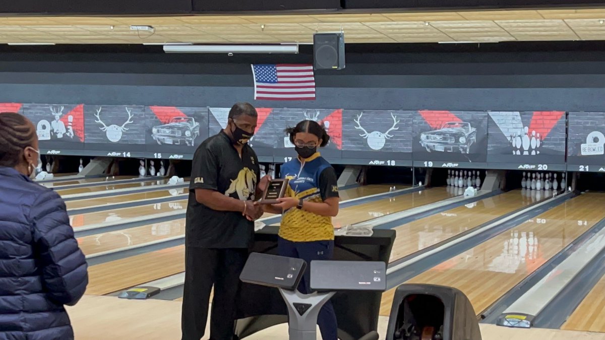 jcsubowling's tweet image. First Tournament of the season and our very own Amara Turner took home two awards! &quot;High Game South Division&quot; and &quot;High Average Rookie South Division&quot;! 
@JCSUSports @JCSUniversity
#bowling #CIAA