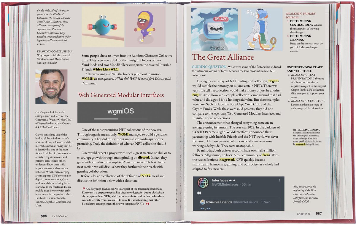 JeffreySteel4's tweet photo. @InvsbleFriends and @WGMInterfaces. 
Your collaboration really is one for the history books. 

Kids in the year 2500 be like: Dad can you help me study for my social studies test? 
The material: https://t.co/W7dvCLMBqZ