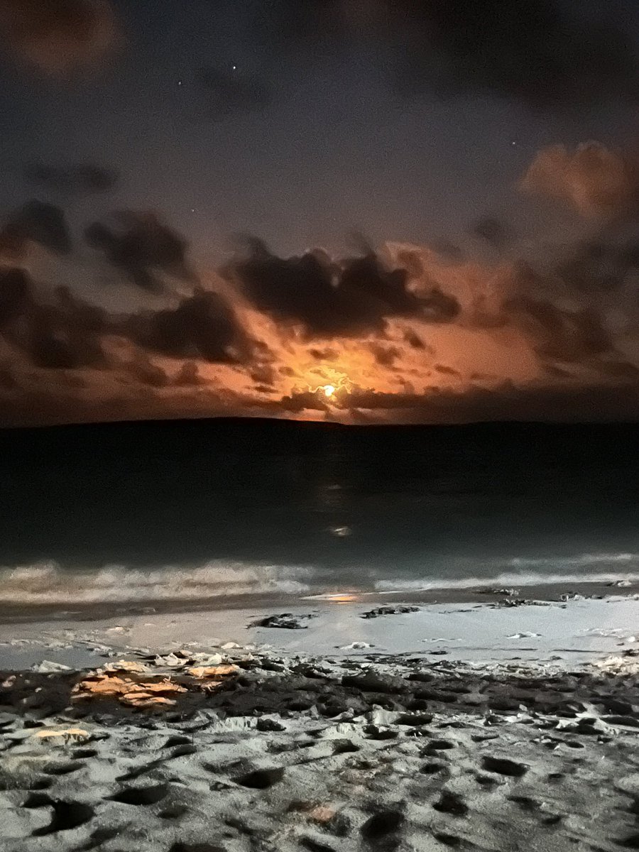 Being in the golf maintenance industry lets me witness a lot of good sunrises but not sure I’ve ever caught a moonrise like this.