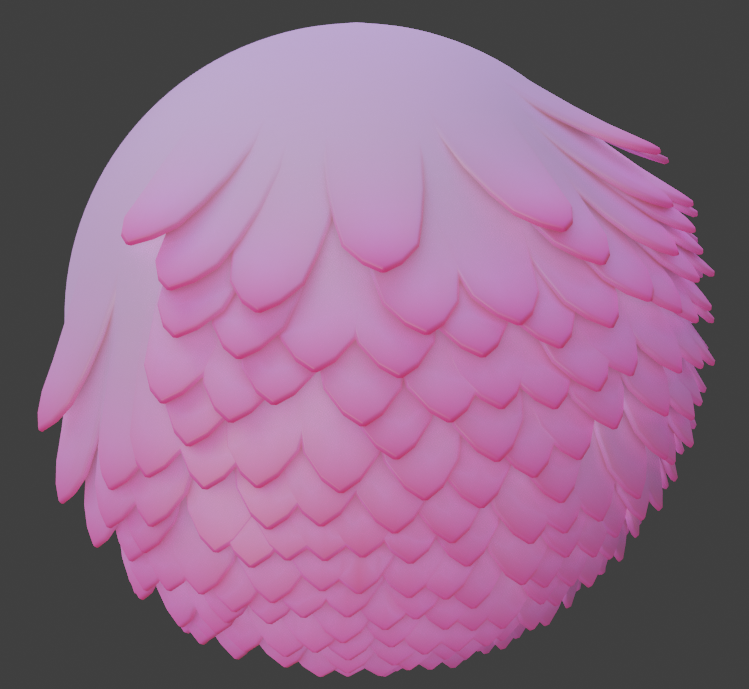 lateasusual_'s tweet photo. A nice tip on weighting the normals in a pattern rather than just a straight gradient when scattering surface details like feathers.
Here's it on some basic geonodes scattering stuff https://t.co/ZhZQymonTX