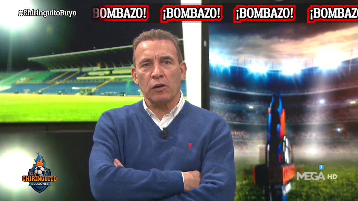 elchiringuitotv's tweet photo. 💣💣¡BOMBAZO!💣💣

🚨🧤@Francisco_Buyo: "VUELVO a JUGAR al FÚTBOL"

La noticia que dará la VUELTA al MUNDO, en #ChiringuitoBuyo https://t.co/ULR1BG7hmE