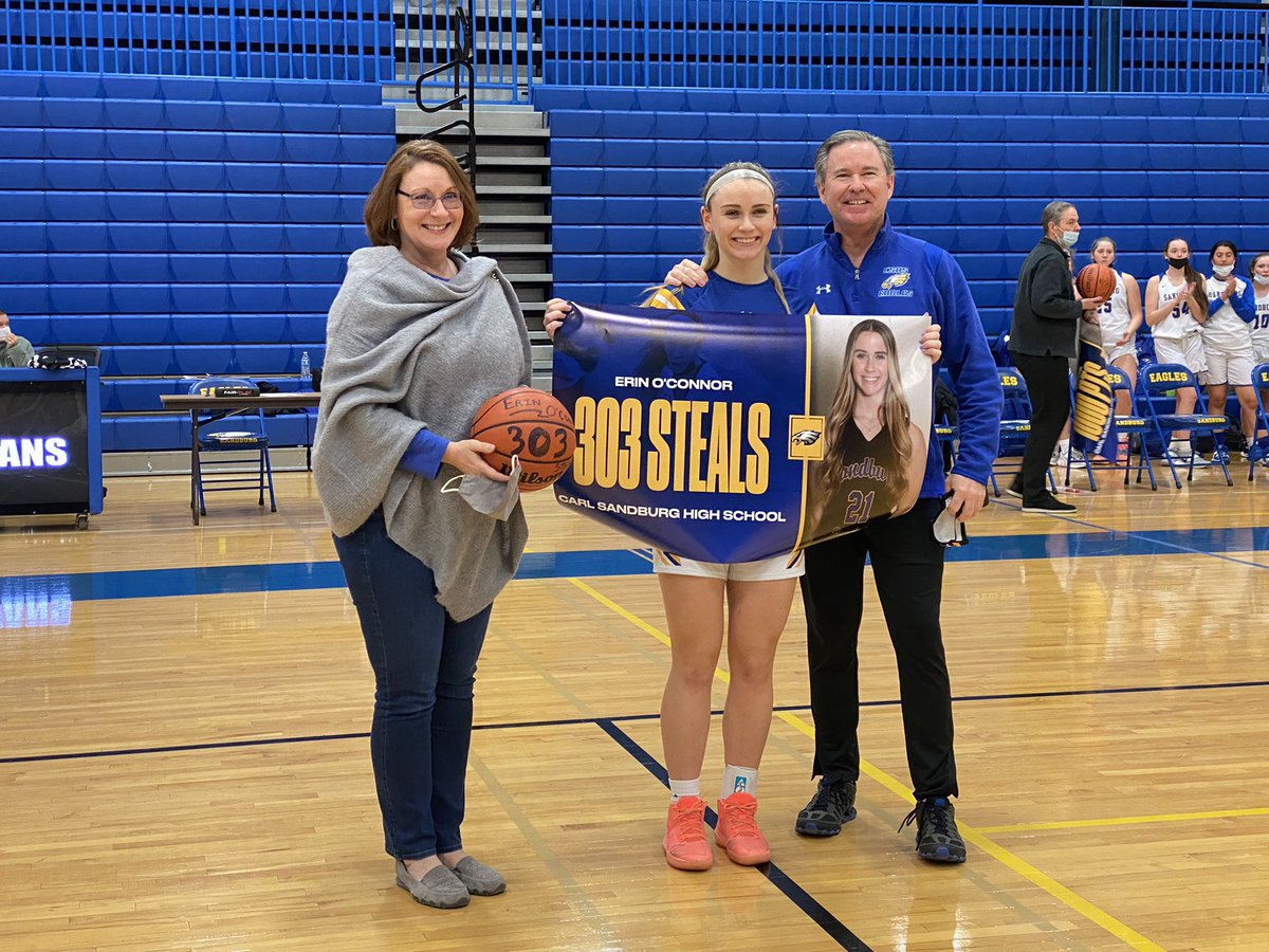 Congratulations to Erin O’Connor (<a href="/erinoconnor34/">erin o’connor</a>) on breaking the long standing school record of 302 steals. Erin broke the record at Andrew on Tuesday. An amazing accomplishment for an amazing athlete and even better person. Keep it going!