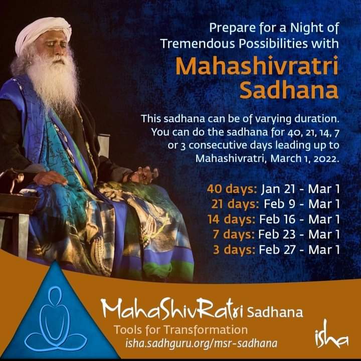 sarita_sarika's tweet photo. “No matter what your life situation is, Shiva is always relevant – that is why he is Mahadeva. Shiva, a solution not for petty problems but for Liberation.” - Sadhguru
@SadhguruJV #MahashivratriSadhana #ToolsofTransformation https://t.co/zkAtUYlrTh
