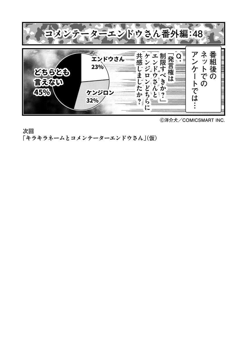 無限の発言権の可否と未来とコメンテーターエンドウさん。 