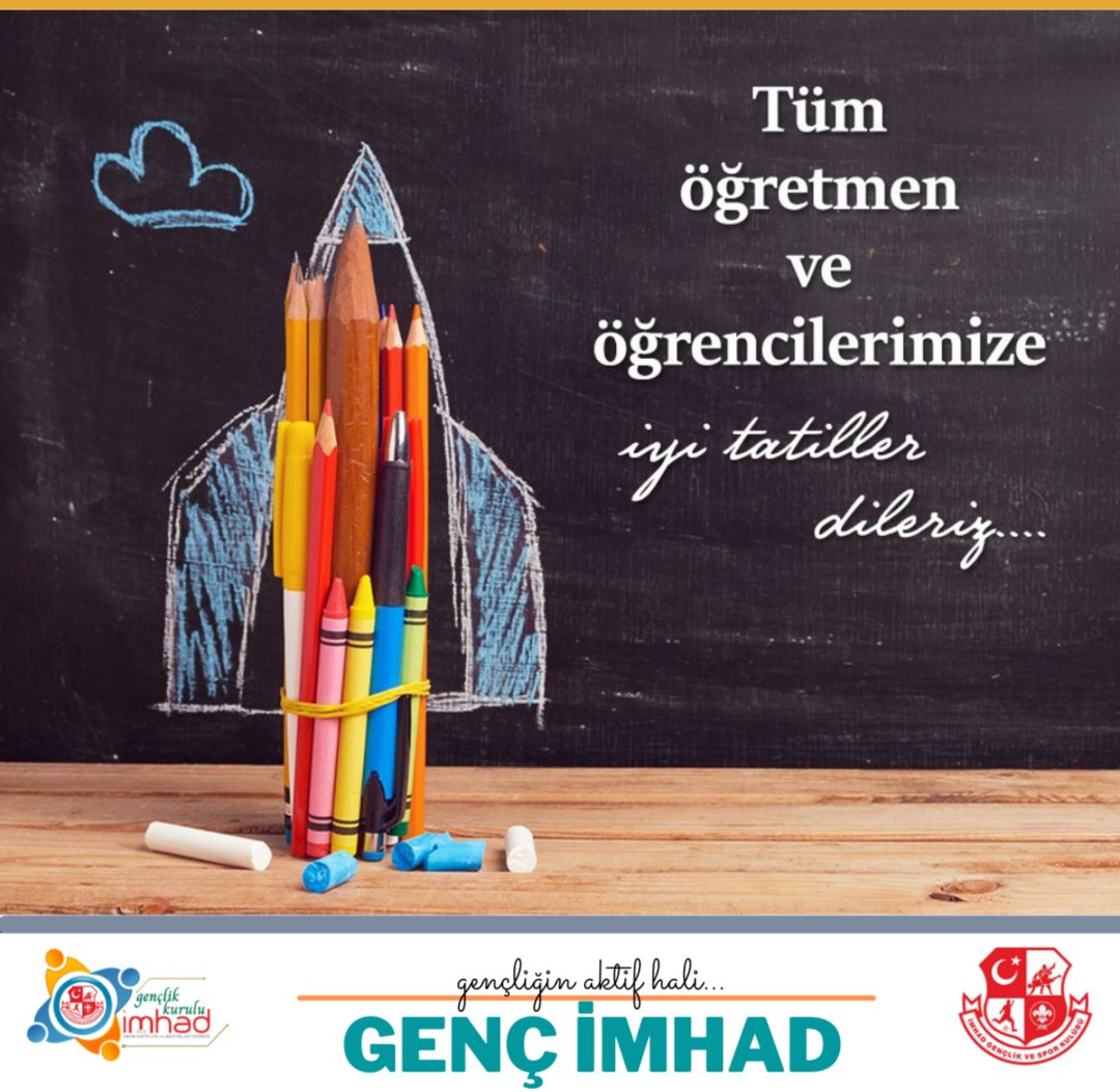 #Karne Heyecanı Yaşayan Tüm Öğretmen ve Öğrencilerimize #İyiTatiller Dileriz..

#İMHAD #GENÇLİK #İMHADGSK #İyiKiİMHADVar #İyiKiİmamHatipVar #İMHADGençlikKurulu #İmamHatipMezunveMensupları