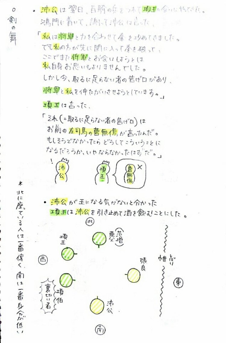 Twitter 上的 Clearnote 勉強ノートまとめ 今日のノート 漢文 鴻門之会をイラストで 著者 Ayaさん イラストは登場人物の関係性や行動の整理に効果的ですね ノートの続きはこちらから T Co Sr3cukzgl8 T Co Uoyupi1h0a Twitter