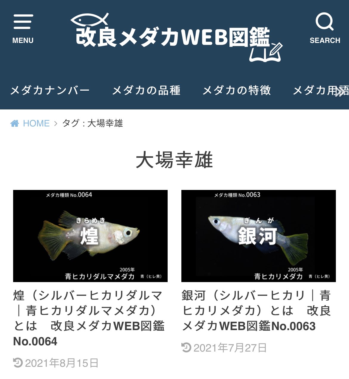 めだかの館 公式 大好評 100年メダカ22発売中 Pa Twitter 改良メダカ入門 分かりにくい 改良メダカの種類にナンバーを 改良 メダカweb図鑑 T Co Bpagajve7r T Co Nrrydbbvkw Twitter