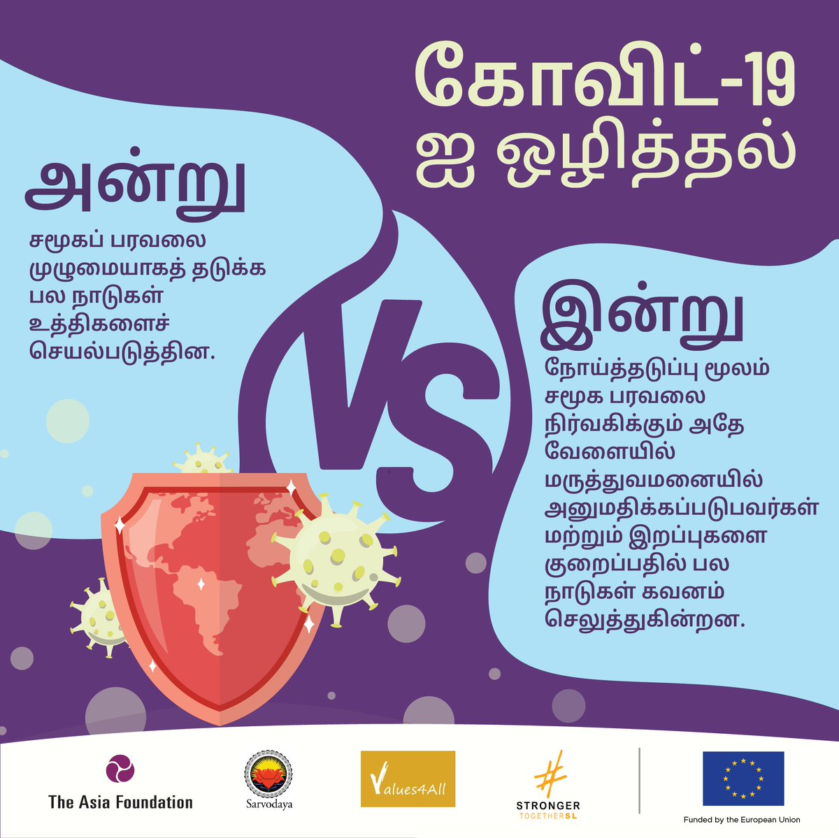 Values4A's tweet photo. With the #pandemic spread so far and wide, getting #vaccinated and following proper health #guidelines can help us make it out of this pandemic #strongertogether. 

#StrongerTogetherSL #Values4All #NewNormal #COVID19 #COVID19LK #SriLanka #lka #staysafe #InThisTogether https://t.co/TpnohzBD6g