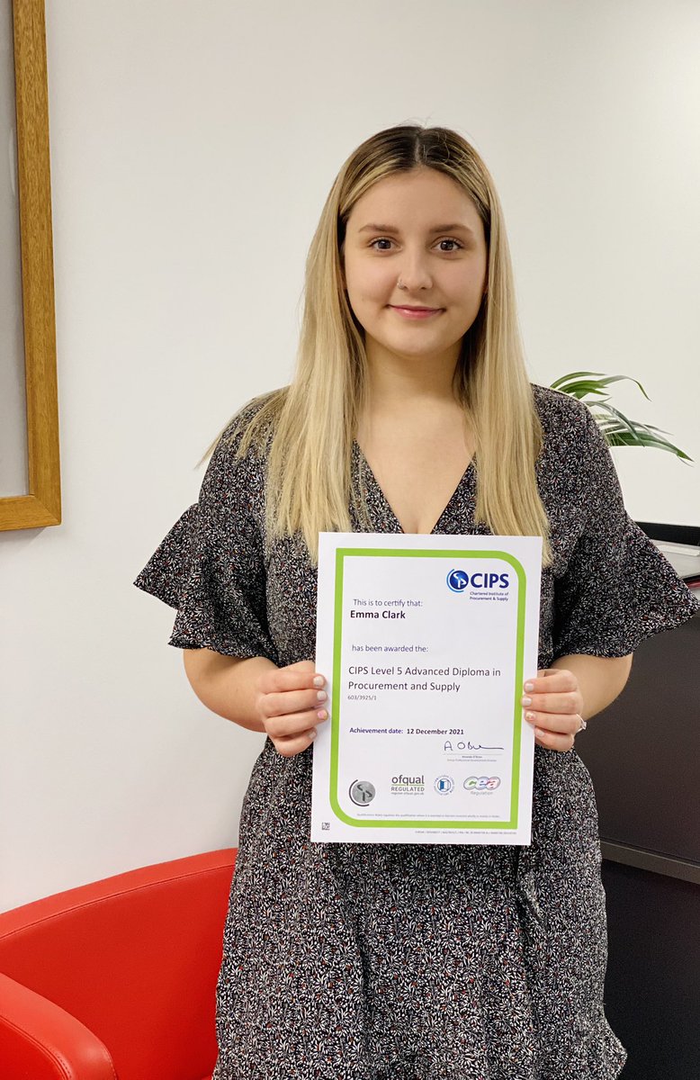 ITC Hydraulics & Manufacturing Ltd (@itc_hyd_man) on Twitter photo Our Procurement Manager, Emma Clark has just attained her CIPS Level 5 Advanced Diploma in Procurement & Supply, a very well done to you from all at ITC. 👏👏
After a well deserved break Emma will be starting her Level 6 Professional Diploma in the late summer of this year 👩🎓 Our Procurement Manager, Emma Clark has just attained her CIPS Level 5 Advanced Diploma in Procurement & Supply, a very well done to you from all at ITC. 👏👏
After a well deserved break Emma will be starting her Level 6 Professional Diploma in the late summer of this year 👩🎓