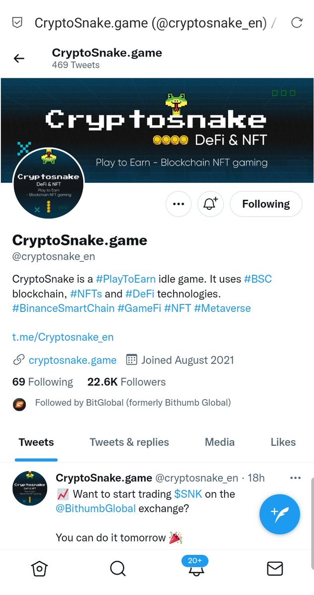 Chitran94959230's tweet photo. @BithumbGlobal @cryptosnake_en Done 👍
Good project 👍 
#NFT https://t.co/o3UMDrKs8w