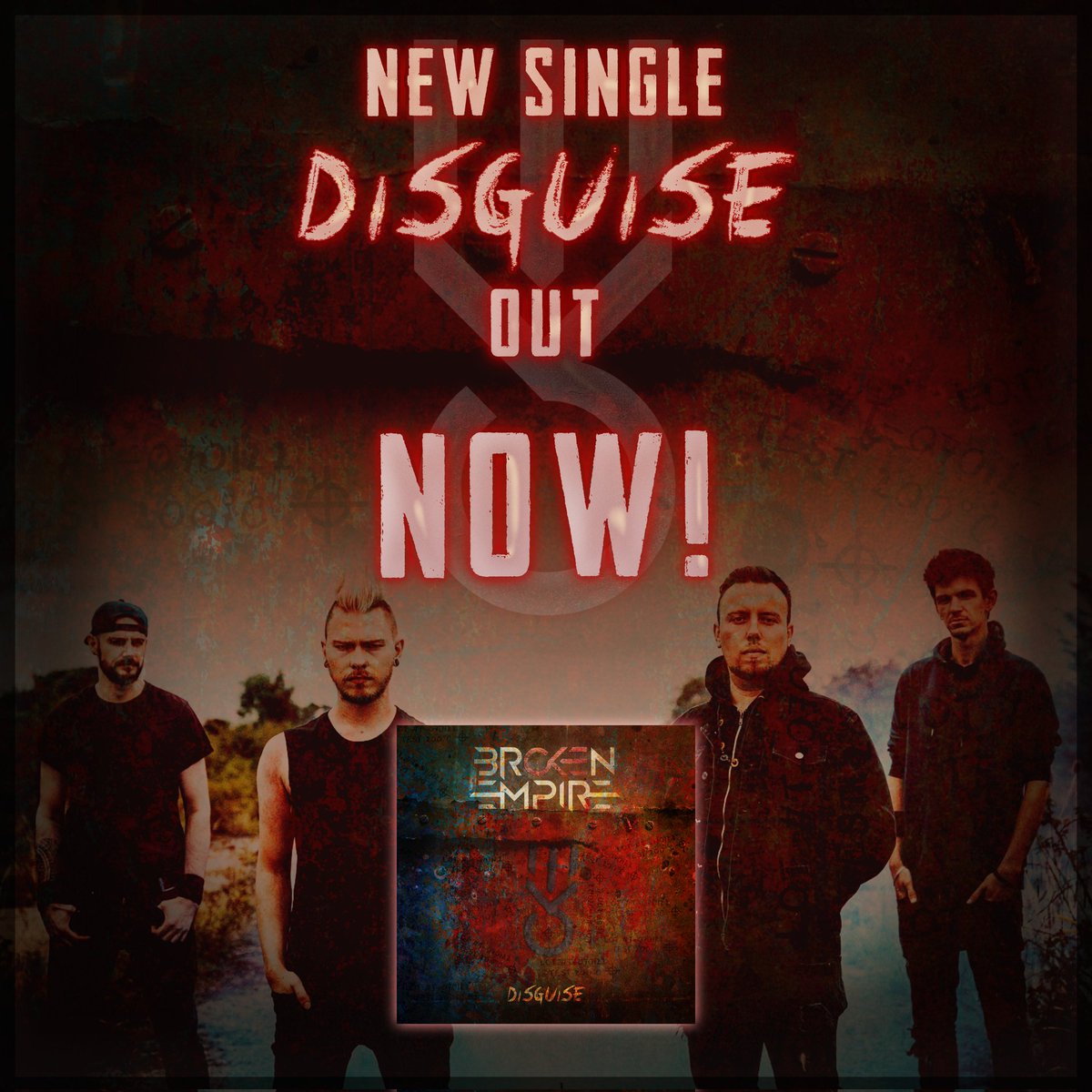 💥 DISGUISE OUT NOW 💥

Here we go! The first single from our upcoming debut album! 

Hit the link below to stream &amp; download 👇

▶️ fanlink.to/disguisesingle

#disguise #brokenempire #newsingle #debutalbum #outnow