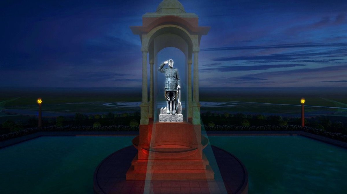 AXGAMIN06210875's tweet photo. Netaji Subhash chandra Bose statue will be installed at india gate near #AmarJawanJyoti PM @narendramodi informed the country https://t.co/2s11w24MxO#AmarJawanJyoti https://t.co/zddTA52Xm6