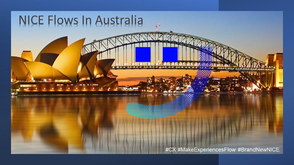 Loving our new branding - great job <a href="/NICECXone/">NICE CXone</a> Experience Flows down under! #CX #MakeExperiencesFlow #BrandNewNICE