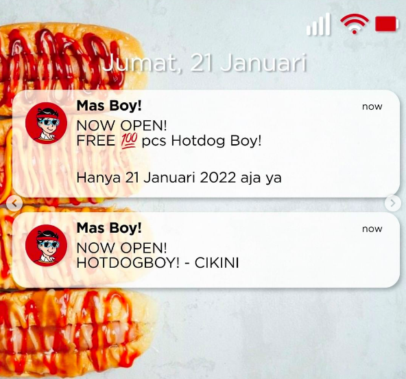 Now open Hotdog Boy Cikini! Get your FREE HOTDOG! Samperin langsung yuk dan jangan sampai kelewatan untuk nyobain <a href="/hotdogboy/">Hotdogboy</a>.id yang lokasinya ada di

Jl. Raden Saleh Raya No.37, RT.1/RW.4, Cikini, Kec. Menteng, Kota Jakarta Pusat, Daerah Khusus Ibukota Jakarta 10330