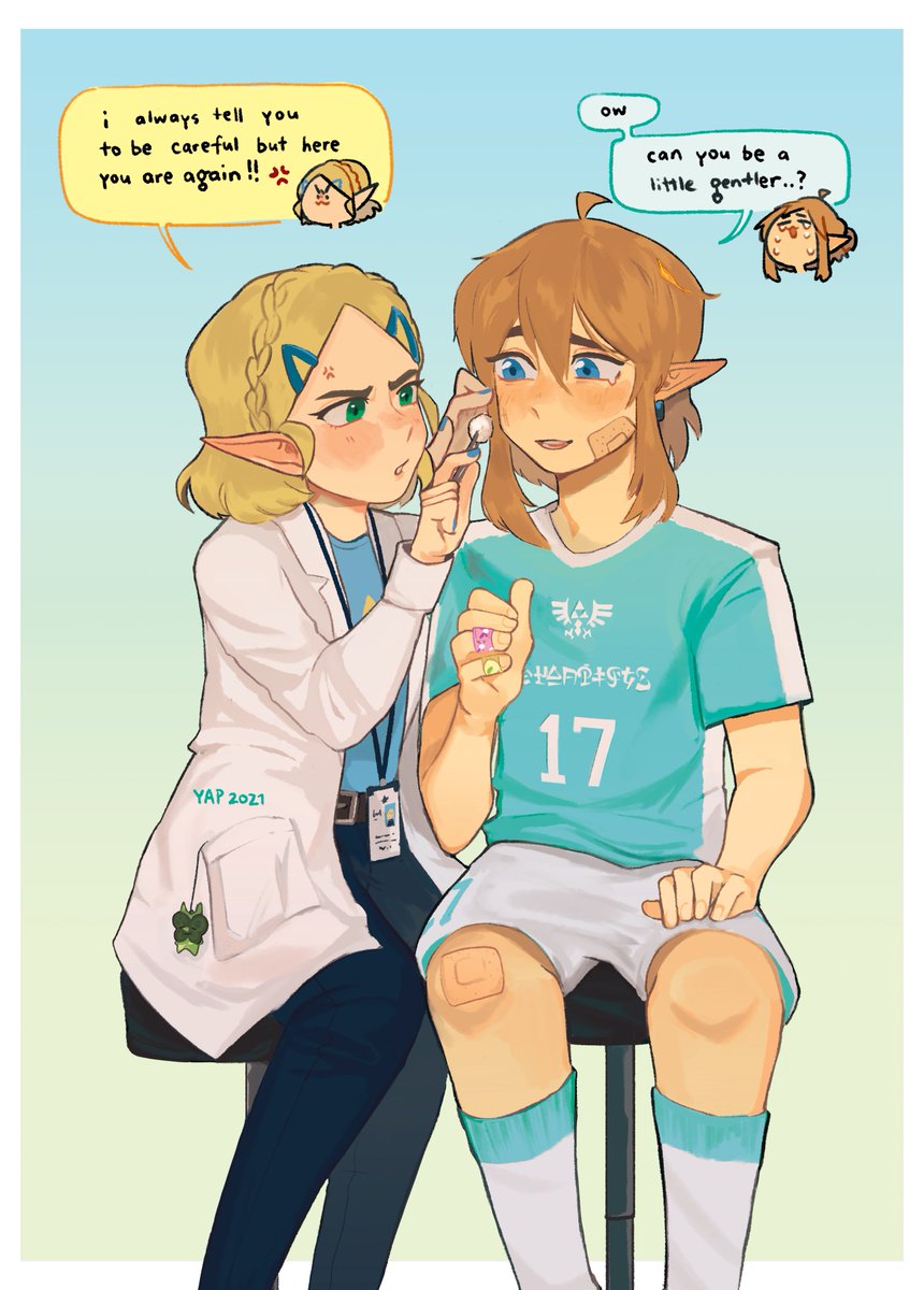 _yapsharlene's tweet photo. second illustration for @zelink_fanzine !! 🩹💕 https://t.co/bp5AAnLs7i