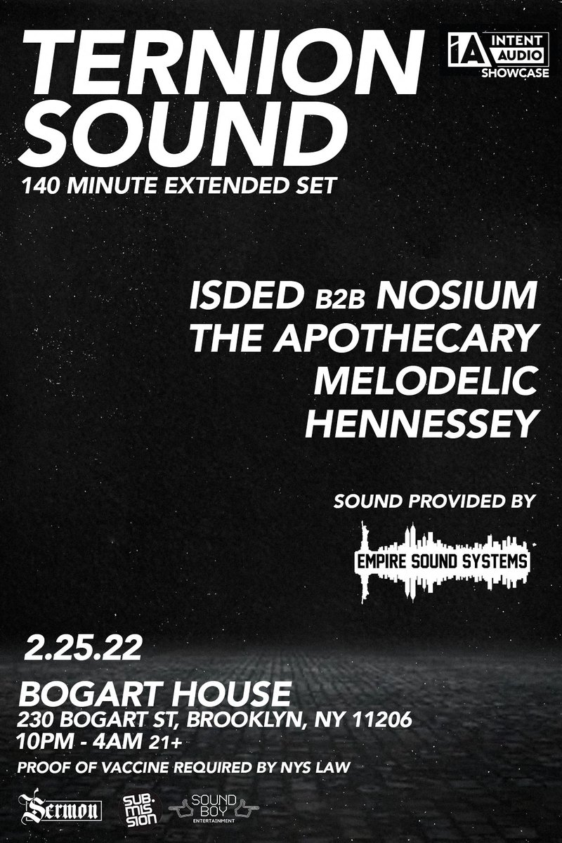 soundboyentbk's tweet image. @TernionSound making their long awaited return to NYC!  Not to mention known rude boy @Melodelic2001 holding it down for SBE - All atop a massive #IntentAudio rig 😍