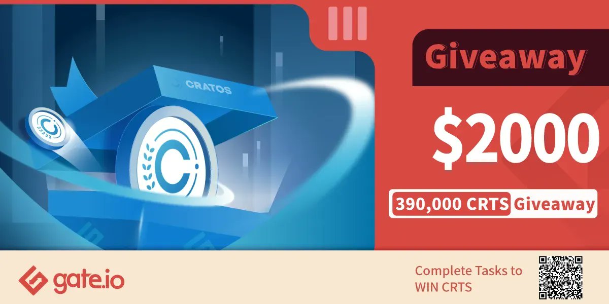 Gate's tweet photo. 🎁#Gateio $CRTS #Giveaway 🎁
50 lucky participants will each win 7,800 #CRTS (about $40)

Tasks:
💎Follow @gate_io &amp; @cratostoken
💎Retweet &amp; @ A Friend

👉Participate: https://t.co/LVJWkdIFjK https://t.co/jdoSnVxuxE