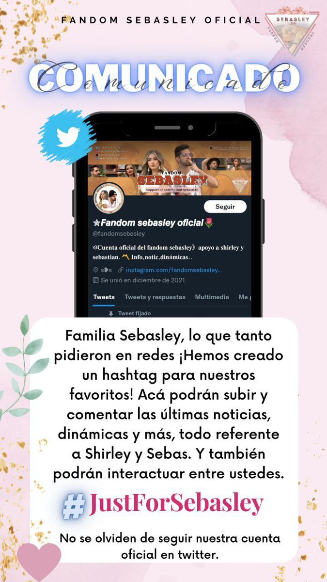 SebasleyA's tweet photo. Llegó el momento ya tenemos #JustForSebasley https://t.co/KTKJfHYBym