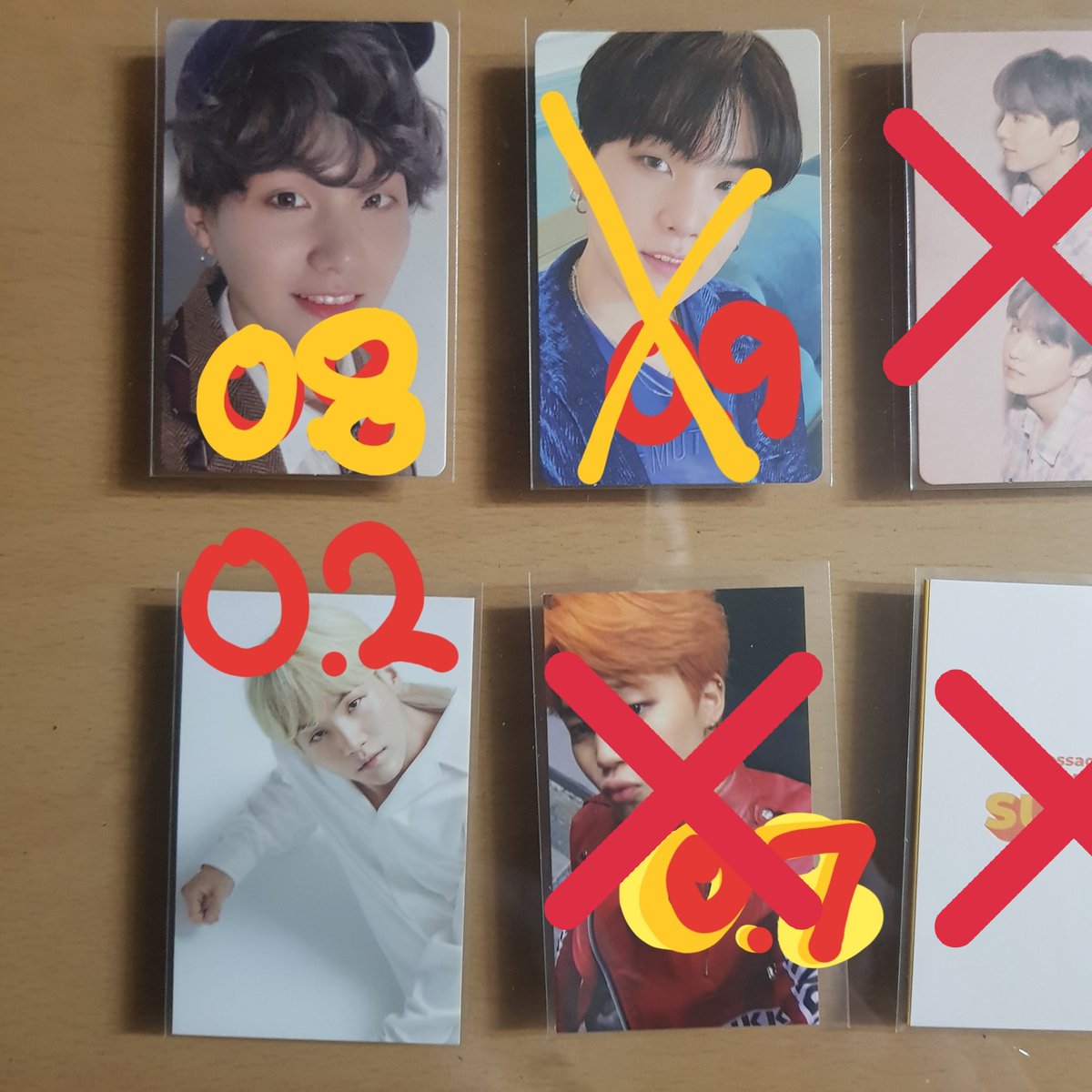 SGS2__'s tweet photo. 방탄 포카 양도 윤기 포카 양도

맵솔 버전 4 윤기 슈가 0.9
브이티 vt 윤기 슈가 0.2
=>
🖤일괄 준등포 0.8🖤에 양도해요 !!

2번째 사진 다 덤으로 드림 https://t.co/8O0IAZCAYu https://t.co/ytZnQTW05W